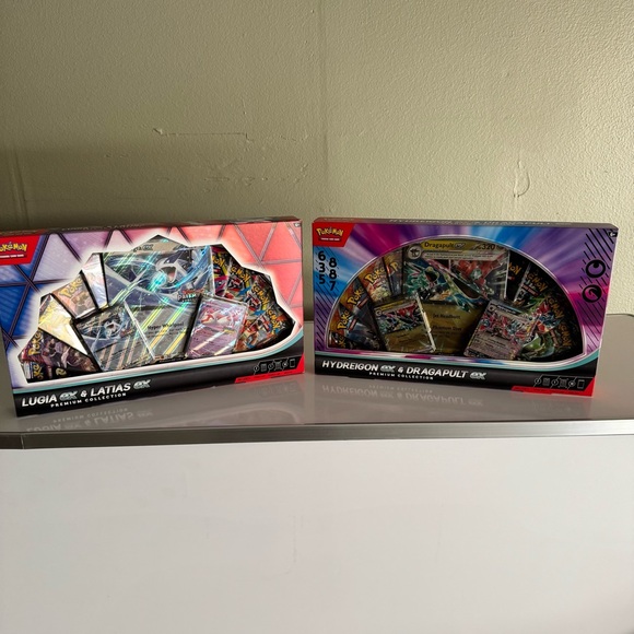Pokemon Lugia ex & Latias ex Hydreigon & Dragapult Ex Premium Collection Boxes